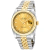 ROLEX PRE-OWNED ROLEX OYSTER PERPETUAL DATEJUST 36 AUTOMATIC CHRONOMETER CHAMPAGNE DIAL MEN'S WATCH 116233