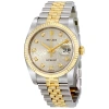 ROLEX PRE-OWNED ROLEX OYSTER PERPETUAL AUTOMATIC CHRONOMETER DIAMOND CHAMPAGNE DIAL MEN'S WATCH 116233-SJD