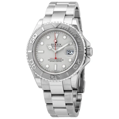 Rolex Oyster Perpetual Yacht-master Steel With Platinum Men's Watch 16622 In Metallic
