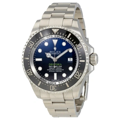 Rolex Sea-dweller Deepsea Automatic Chronometer Blue Dial Men's Watch 116660blso In Black / Blue