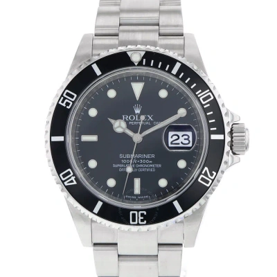 Rolex Submariner Automatic Chronometer Black Dial Men's Watch 16610 Bkso