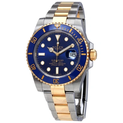 Rolex Submariner Automatic Chronometer Blue Dial Men's Watch 116613blso In Two Tone  / Blue / Gold / Gold Tone / Yellow