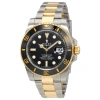 ROLEX PRE-OWNED ROLEX SUBMARINER BLACK DIAL 40MM STEEL AND 18KT GOLD MEN'S WATCH 116613BKSO
