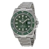 ROLEX PRE-OWNED ROLEX SUBMARINER DATE AUTOMATIC GREEN DIAL MEN'S WATCH 116610LV