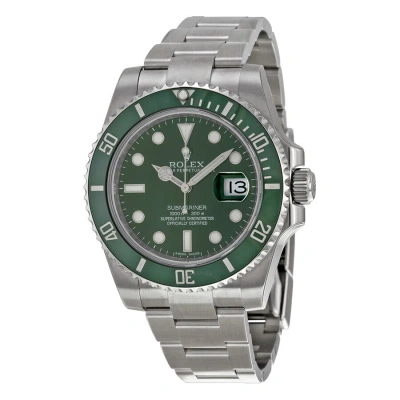 Rolex Submariner Automatic Chronometer Green Dial Men's Watch 116610lv