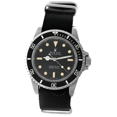 Rolex Submariner Quartz Black Dial Men's Watch 5513