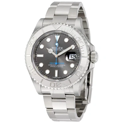 Rolex Yacht-master 40 Dark Rhodium Dial Steel Oyster Men's Watch 116622rso In Metallic