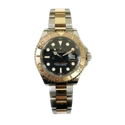 Rolex Yacht-master Automatic Chronometer Black Dial Men's Watch 126621 Bkso In Gold