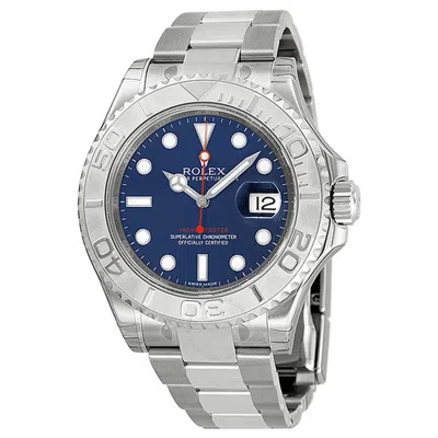 Rolex Yacht-master Blue Dial Men's Watch 116622blso In Metallic