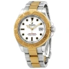 ROLEX PRE-OWNED ROLEX YACHTMASTER WHITE DIAL TWO-TONE MEN'S WATCH 16623WSO
