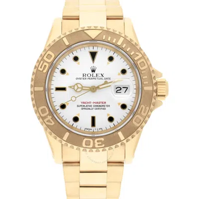 Rolex Yatch Master Automatic White Dial Men's Watch 16628 Wso In Gold
