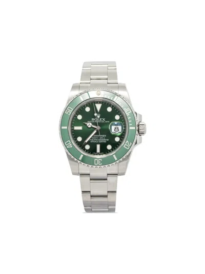Pre-owned Rolex  Submariner 40mm In 绿色