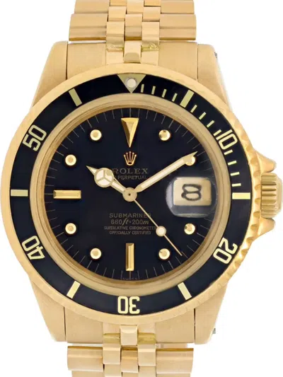 Pre-owned Rolex  Submariner 40mm In Black
