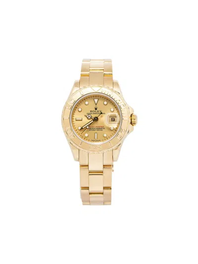 Pre-owned Rolex  Yacht Master 29mm In 金色