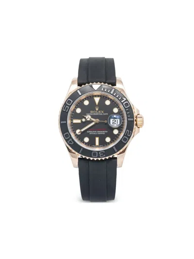 Pre-owned Rolex  Yatcht Master 40mm In Black