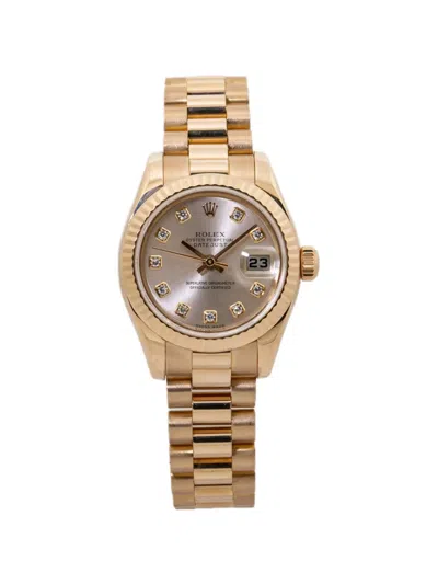 Pre-owned Rolex  Datejust 26mm Watch In Neutral