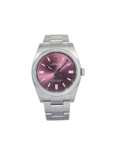 Pre-owned Rolex Purple Oyster Perpetual 36mm Watch