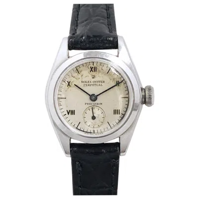 Pre-owned Rolex Rare 1942 Bubble Back Ladies Steel Automatic Wristwatch In Multi