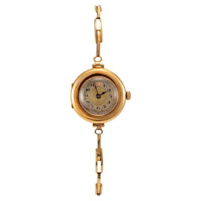 Pre-owned Rolex Rare Antique  1920s Manual Winding 26mm 15k Yellow Gold Ladies Watch