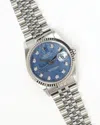 Rolex Rare Datejust 36mm Ref 16234 Sodalite Diamond Dial Watch