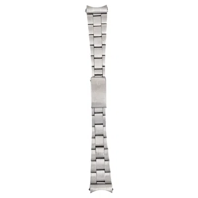 Pre-owned Rolex Rivet Oyster Bracelet, 19mm Lug Width Watch In Stainless Steel, 1970s In Multi