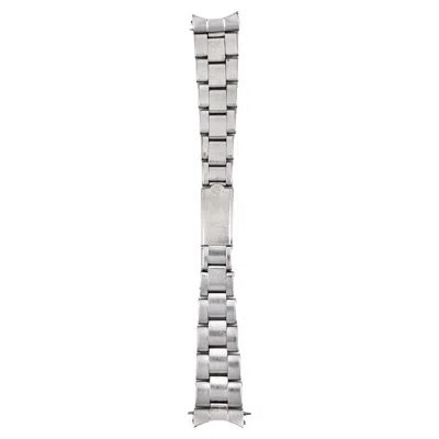 Pre-owned Rolex Rivet Oyster Bracelet, 19mm Lug Width Watch In Stainless Steel, 1970s In Multi