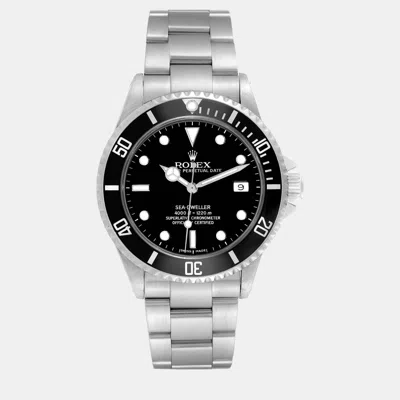 Pre-owned Rolex Seadweller Automatic Steel Black Dial Vintage Men's Watch 40 Mm