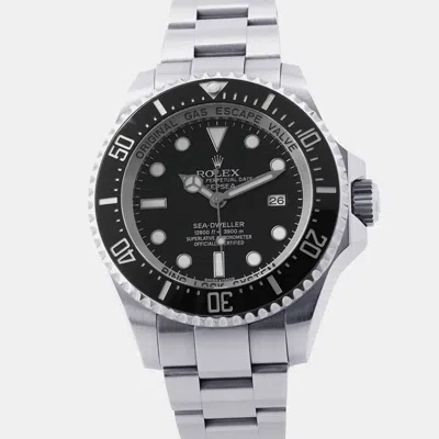 Pre-owned Rolex Sea-dweller Deepsea 116660 Black Stainless Steel Automatic Men's Watch 44mm