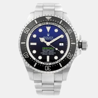 Pre-owned Rolex Sea-dweller Deepsea 116660 Black Stainless Steel Automatic Men Wristwatch 44mm