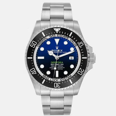 Pre-owned Rolex Seadweller Deepsea Cameron D-blue Dial Steel Men's Watch 44 Mm In Multicolor