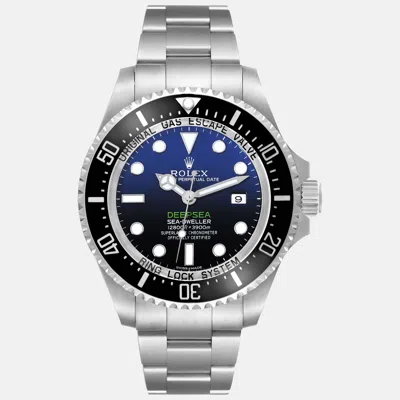 Pre-owned Rolex Seadweller Deepsea Cameron D-blue Steel Mens Watch 116660 44 Mm In Black