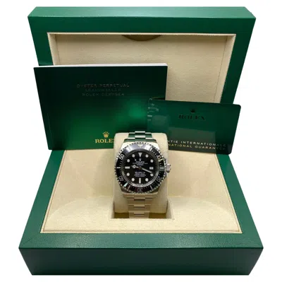 Pre-owned Rolex Sea-dweller Deepsea Steel Ceramic Black Dial Automatic Watch 126660