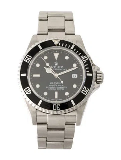 Pre-owned Rolex Sea-dweller Watch, 40mm In Multi