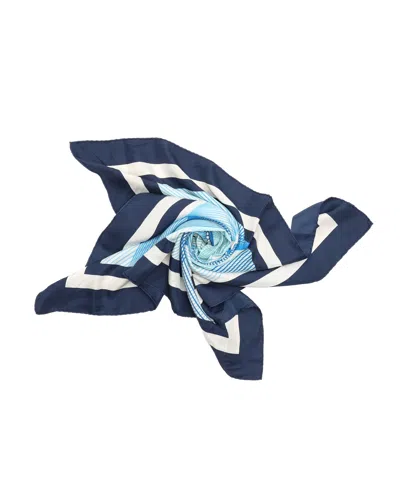 Rolex Silk Scarf In Blue