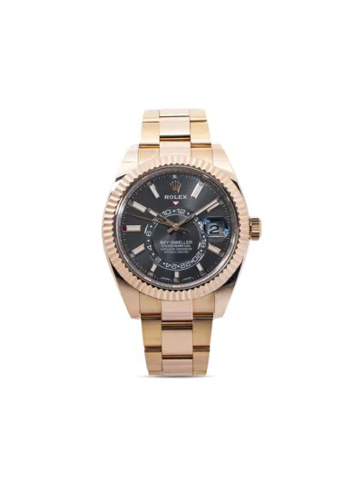 Pre-owned Rolex Sky-dweller 42mm In Gray