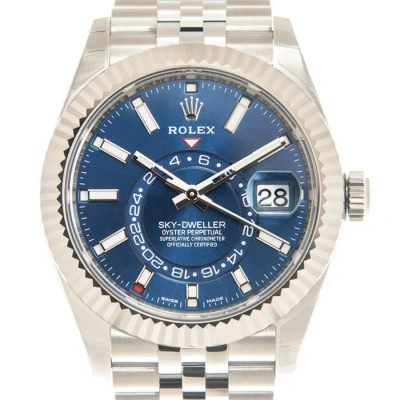 Rolex Sky-dweller Automatic Chronometer Blue Dial Men's Watch 326934blsj In Blue / Gold / Gold Tone / White