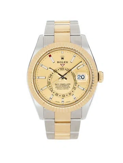 Pre-owned Rolex Sky Dweller Watch, 42mm In Multi