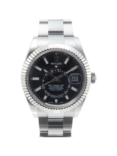 Pre-owned Rolex Sky-dweller 42mm Watch In Black