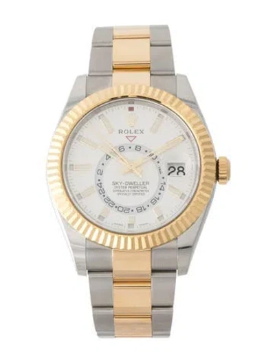 Pre-owned Rolex Sky-dweller Watch, 42mm In Multi