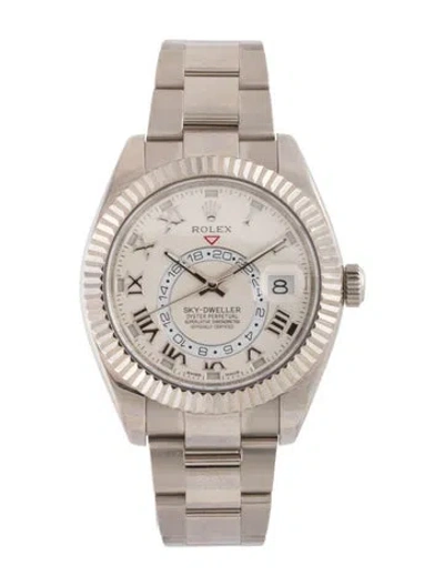 Pre-owned Rolex Sky-dweller Watch, 42mm In Multi