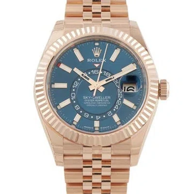 Pre-owned Rolex Sky-dweller Watch, 42mm In Multi