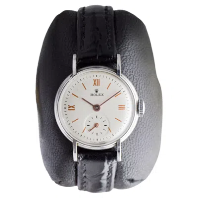 Pre-owned Rolex Stainless Precision Ladies Watch With A Rare Movement And Roman Numerals In Multiple