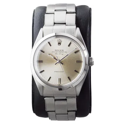 Pre-owned Rolex Stainless Steel Air King With Factory Original Silvered Dial Circa 1960's In Multiple