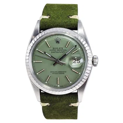 Pre-owned Rolex Stainless Steel Datejust Custom Finished Dial, Circa 1960's In Multi