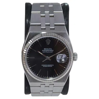 Pre-owned Rolex Stainless Steel Oysterquartz From 1979 In Unpolished Condition In Multi