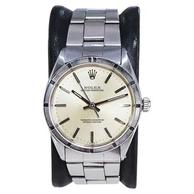 Pre-owned Rolex Stainless Steel With Machined Bezel And Original Bracelet From 1967 In Multi