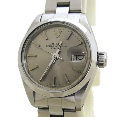 Pre-owned Rolex Stainless Steel Wristwatch () In Silver