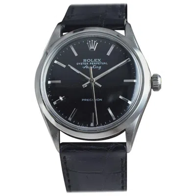 Pre-owned Rolex Stainless Steel Wristwatch With Original Black Dial, Circa 1960's