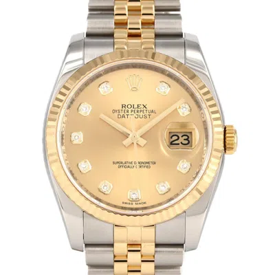 Pre-owned Rolex Stainless Steel Yellow Gold Wristwatch () In Multi