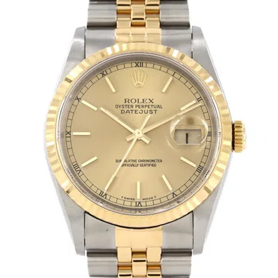 Pre-owned Rolex Stainless Steel Yellow Gold Wristwatch () In Multi